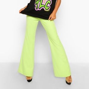 Boohoo Lime Green Tailored Trousers